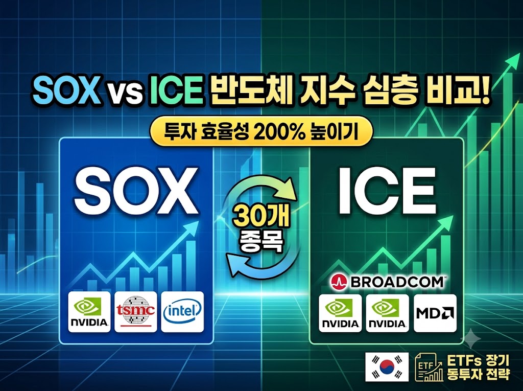 모르면 손해! 필라델피아 반도체 지수 SOX vs ICE 반도체 지수 비교로 투자 효율성 200% 높이는 법