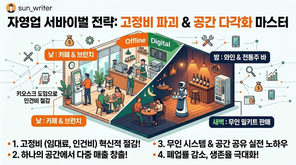 자영업 서바이벌 고정비 파괴 그리고 공간 다각화를 위한 방법.