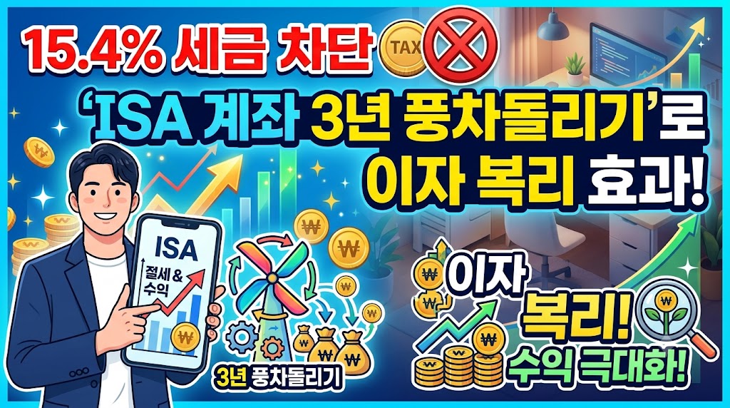 ISA계좌, 3년 풍차돌리기 이자복리