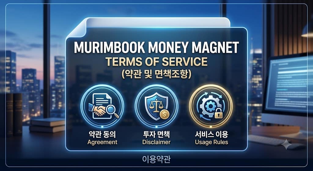 무림북 머닌 마그넷 이용약관 및 면책조항