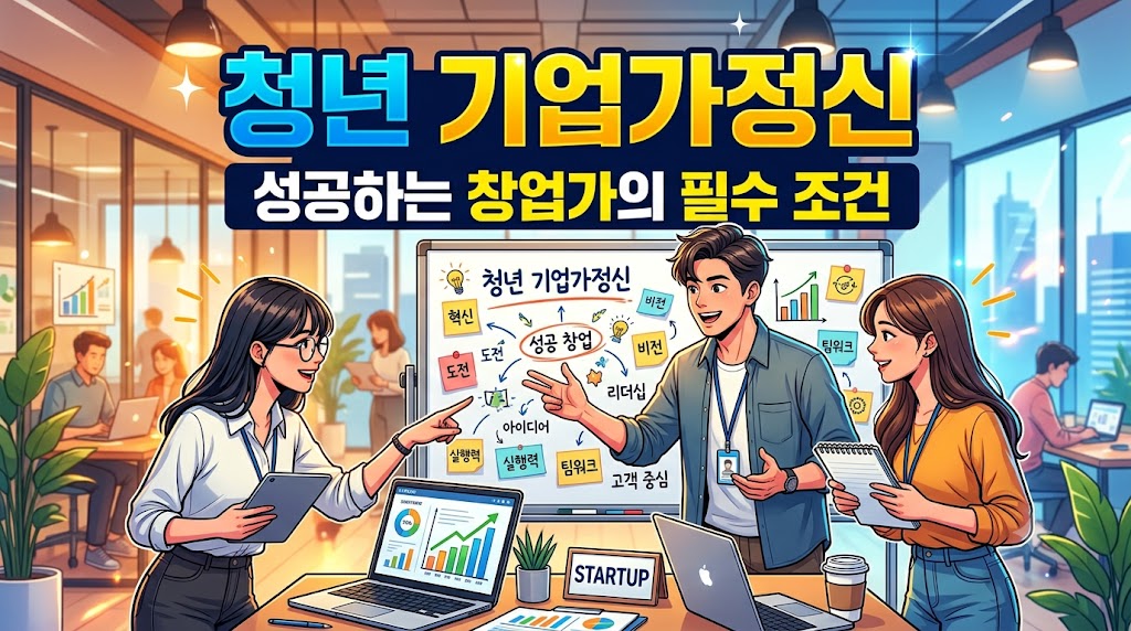 청년 기업가정신 성공창업 그리고 혁신, 비전, 도전으로 실행한다