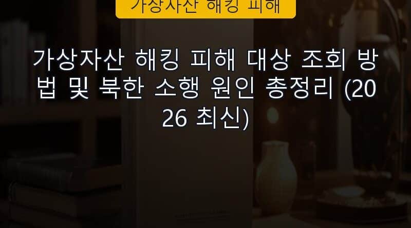 가상자산 해킹 피해 속보 정보 칼럼 대표 이미지