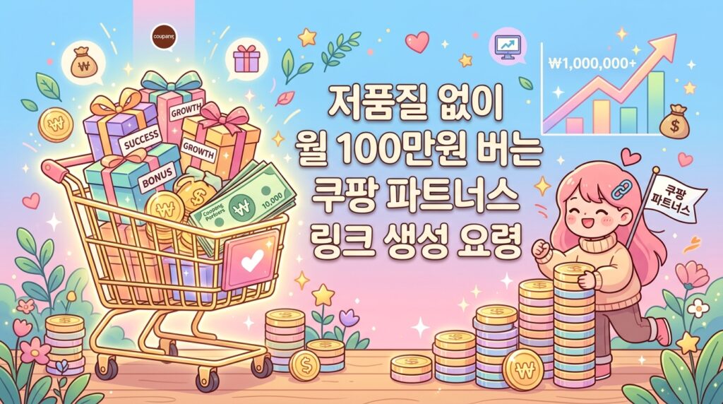 직장인 부업 쿠팡 파트너스 방법 저품질 방지 링크 리다이렉션 정보 썸네일